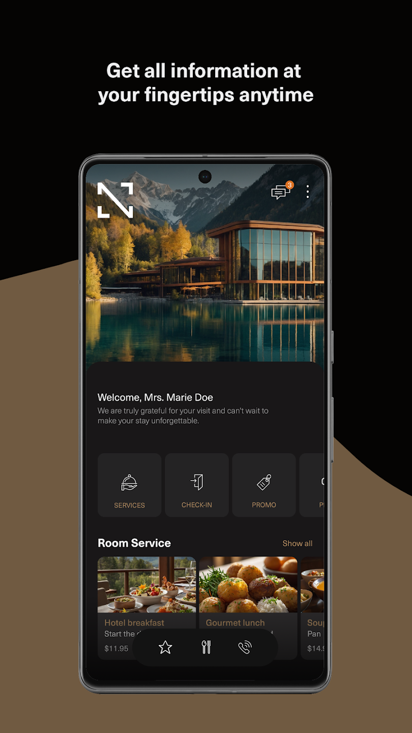 Nevron Mobile — digital concierge for hotel guests